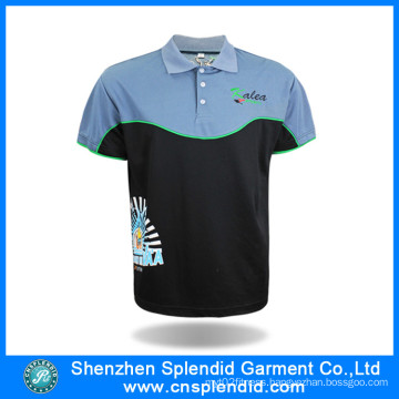 Custom Clothes Designing Cheap Plain Men Two Tone Polo Shirt